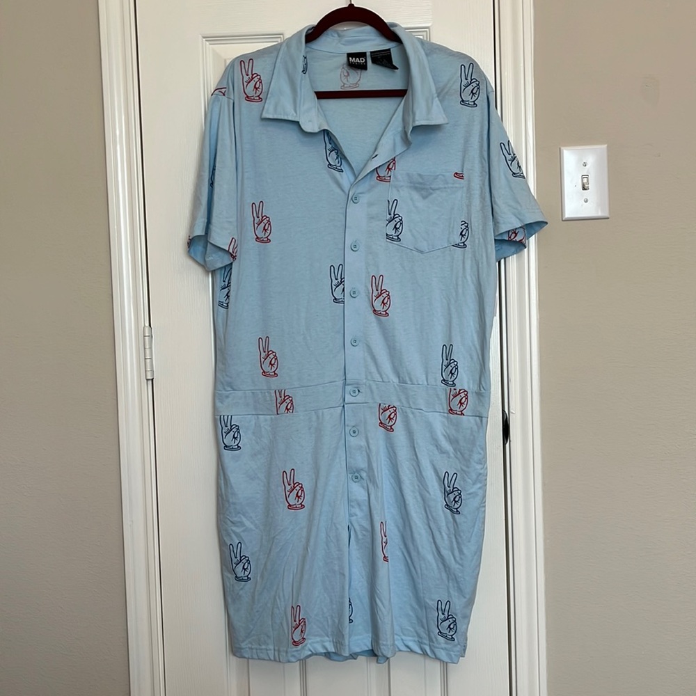 NWT MAD Engine Peace Romper